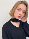 ハイトーン×外国人風　大人ボブ
