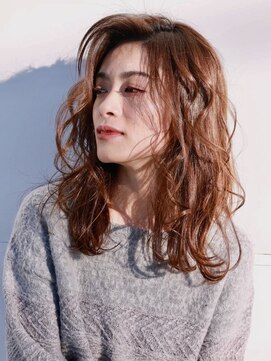 アース コアフュールボーテ 松本庄内店(EARTH coiffure beaute) かき上げロング セミウェットウェーブ