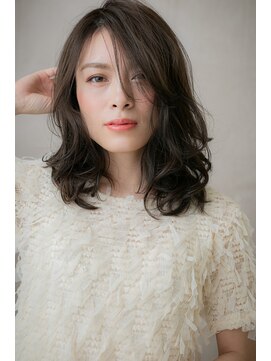 モッズヘア 越谷(mod's hair) 透け感グレージュアシンメトリーこなれヘアY越谷30代40代50代