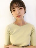 《LIPSderico》シースルーバングショート