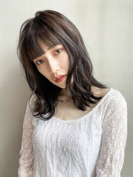 アイティーバイアルバム 下北沢店(IT by ALBUM) ラフウェーブ_くびれヘアツートンカラーアースカラー_7786