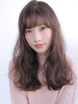 アグ ヘアー デン 新潟江南区店(Agu hair den) 《Agu hair》甘すぎない暖色ウェーブロング