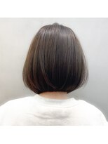 ロンドポレール 北千住(Lond polaire)&nbsp;グレージュカラー　黒髪　ボブウルフ