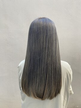 シアン(CYAN) #グレージュ#透け感カラー#ブリーチオンカラー