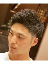 バーバースタイルズ 松江店(BARBER STYLES) ツーブロック×アップバングショート <松江> <理容室>