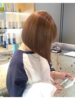 ナチュラル ヘアーデザイニング(Natural hair designing) ミルクティーボブ☆透明感カラー☆ブリーチカラー