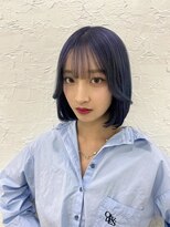 ティアム 渋谷店(Tiam shibuya)&nbsp;ブルーラベンダー/韓国ヘア/ケアブリーチ/ダブルカラー/渋谷