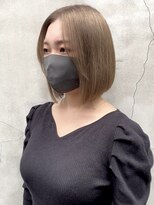 ラミエバイメルト 下北沢(lamie by melt)&nbsp;花田/イメチェン/似合わせカット/前下がりボブ/ミルクティ/ボブ