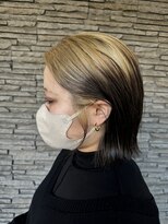 ハイバレーヘアーメゾン(HIGH VALLEY HAIRMAISON) エンドカラー外ハネボブダブルカラー岡山南中央町