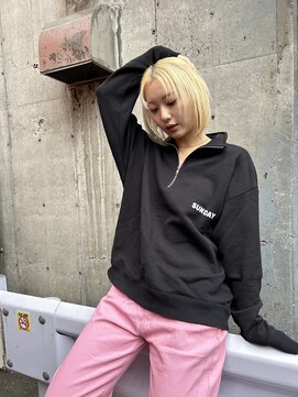 ミエルヘアーエスト 新宿店(mielhair est) ハイブリーチプラチナベージュ