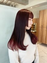 ガリカ 大名(Gallica)&nbsp;<森千晶>ガーリーな姫カットに深みのあるワインレッド