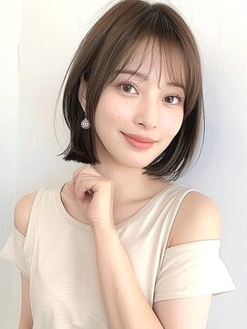 ブロウ ネックス ザ サロン 表参道(VLOW nex the salon) 【hit style#22】愛されボブ vlow 表参道 韓国 髪質改善 前髪