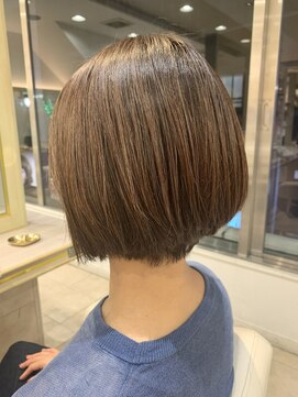 アッシュ 仙川店(Ash) マロンブラウン大人可愛いボブグラデーションボブメンズライク