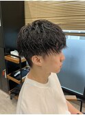 STYLE藤沢メンズマッシュ黒髪刈り上げツイストスパイラルパーマ