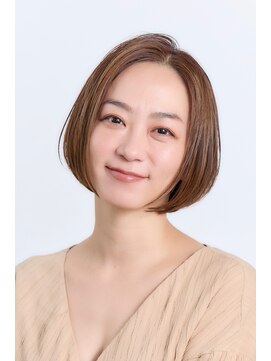 ミチオ ノザワ ヘアサロン ギンザ(Michio Nozawa HAIR SALON Ginza) 顎ラインボブ×ハイライト　【那須久美子】