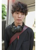 メンズのピンを使ったパーマ