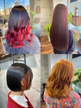 ボブ/デザインカラー/推しカラー/ストレート