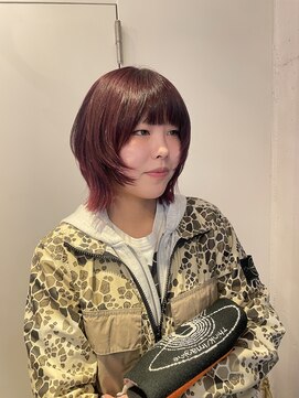 グリーン 渋谷(green) 【RIN】ブリーチなしでできるレッドカラーとボブレイヤー