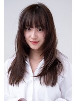 エースハバナ 渋谷(1 HAVANA) ロングレイヤー/ハッシュカット/20代30代/グレージュ