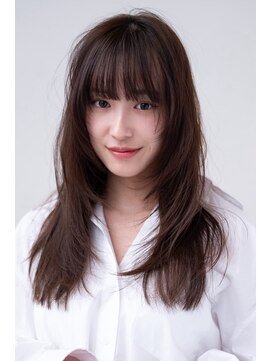 エースハバナ 渋谷(1 HAVANA) ロングレイヤー/ハッシュカット/20代30代/グレージュ