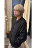 <new staff> メンズカット+ダブルカラー(ブリーチ+オンカラー)