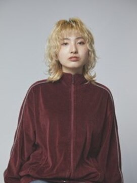 キコエル 三軒茶屋(kikoeru) ハイトーンパーマ風ウルフスタイル