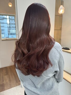 ビビバイベル(BiVi by BHEL) 桑名ロングレイヤーカットミルクティーベージュロングヘア韓国