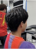 コンパクトショート×ダウンパーマ