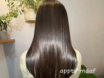 アプティ マーフ(appty maaf)の写真/【髪質改善】エリアでも数少ないAujua×髪質改善トリートメントで感動体験を《appty-maaf》で♪