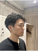 ビジネスパーマに少し遊び心を!