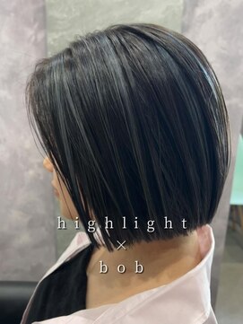 バディ 中野駅前店(BUDDY) ハイライト×ボブ【中野美容室/デザインカラー/ブリーチ】