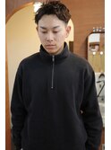 メンズ刈り上げツイストスパイラルパーマスパイキーショート岡山
