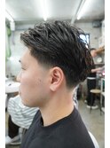 テーパーフェード×ルーズバックスタイル<高円寺/バーバー>