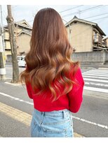 ウェルズグランデ 天理店(Well's GRANDE) 柔らかく揺れる大人ブラウンウェーブ