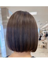 ケンジ 平塚ラスカ店(KENJE) ブラウンベージュ/ブラウンカラー/顔まわりカット/平塚