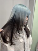 ペールブルールーツカラー