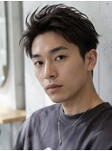 Men's/スパイキーショート/ニュアンスパーマ/アップバング
