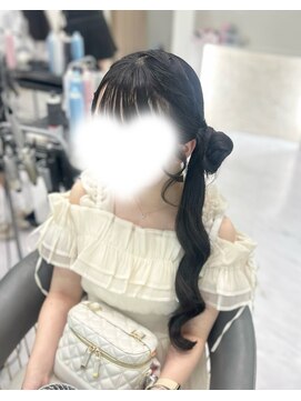 ヘアセットクラン リリー 東梅田店(hair set Clan lily) くるみちゃんサイドポニー