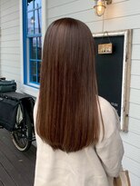 アズグロウヘアー(AS GROW HAIR) 縮毛矯正・ストレー トチョコブラウンストレート