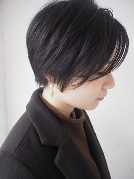 スーリール 箱崎店(Sourire) 黒髪ハンサムショート