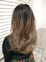 ビーチ ヘア メイク 綱島店(BEACH hair make)&nbsp;外国人風カラー/エドルベージュグラデーションカラー/うる艶髪