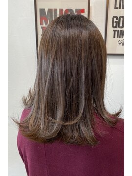 ヘアーアンドメイク グルック(hair&make Gluck) グレージュxハイライト