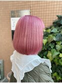 【派手髪】pink ash bob【ピンクアッシュ】