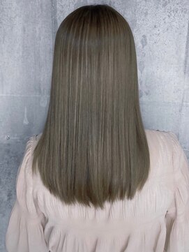 ポケット(pocket) ブリーチ無しダブルカラーミルクティーベージュ