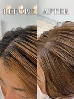 アルファ インタラクティブ エム フラワー(ALUFA interactive.M Flower)&nbsp;20代30代40代ミルクティベージュ白髪染めハイトーン