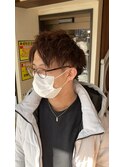 王道マッシュ×ツイストパーマ