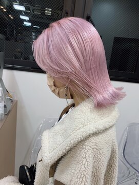 ペレ 渋谷(PELE) Y63_ ベイビーピンク ブリーチ2回~