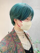 サンド 池袋(sand)&nbsp;イメチェン/エメラルドグリーン/モード/ブリーチカラー[池袋駅]