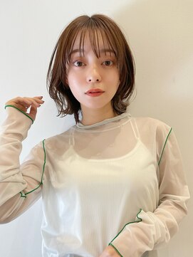 トルネード(TORNADO) 韓国風ボブ レイヤーボブ フェイスレイヤー 外ハネパーマ t511