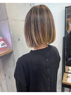 デスト 大宮(DEST) バレイヤージュカラー/ボブ/チョコレート/モード[大宮駅]